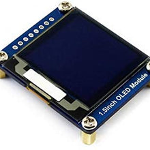 High Display WAVESHARE 128x128 General 1.5inch OLED Display Module 16 Gray Scale with SPI/I2C Interface.