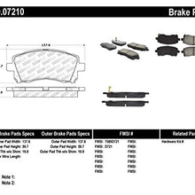 StopTech 309.07210 Sport Brake Pads with Shims and Hardware