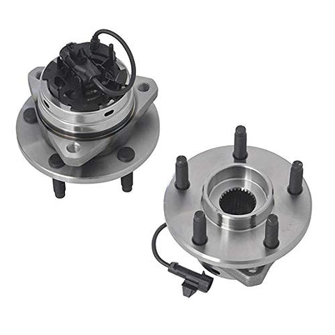 Pair(2) DRIVESTAR 513214 Front Wheel Hub Bearing Assembly for Malibu G6, 5 Lug Only, w/ABS