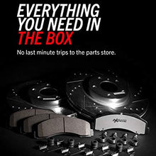 Power Stop K4023-26 Front and Rear Z26 Carbon Fiber Brake Pads with Drilled & Slotted Brake Rotors Kit