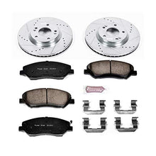 Power Stop K4665 Front Z23 Carbon Fiber Brake Pads with Drilled & Slotted Brake Rotors Kit