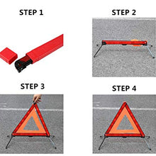 ATP Triangle Warning Frame Triangle Emergency Warning Triangle Reflector Safety Triangle Kit 3 Pack