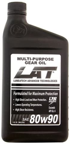 Lubeatech LAT 31237 (80W-90) Heavy Duty Multi-Purpose Gear Oil - 1 Quart, (Pack of 12)