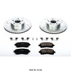 Power Stop K1120 Front Z23 Carbon Fiber Brake Pads with Drilled & Slotted Brake Rotors Kit