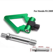EPMAN Japan Model Car Auto Trailer Tow Hook Ring Eye Towing Front Rear Aluminum for Honda Fit 2009 TR-RTHLPH002 (black)