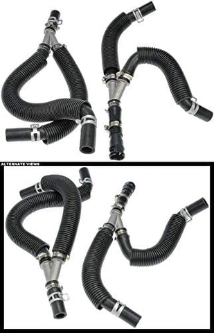 APDTY 737418METAL Heater Hose Supply & Return Line Upgraded Metal Design Fits 2008-2009 Dodge Grand Caravan or Chrysler Town & Country 2009-2010 VW Routan (Replaces 4677603AK, 4677603AC)