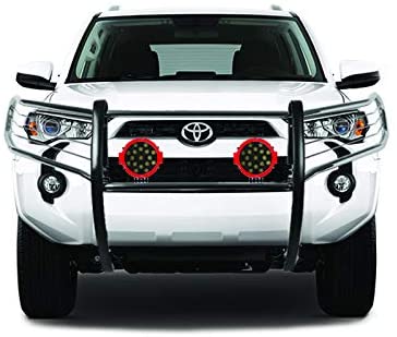 Black Horse Off Road 17TU31MSS-PLR Stainless Steel Grille Guard Kit with 7