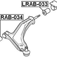 RBX101780 - REAR ARM BUSHING FRONT ARM - 1 Year Warranty - FEBEST # LRAB-033
