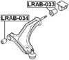 RBX101780 - REAR ARM BUSHING FRONT ARM - 1 Year Warranty - FEBEST # LRAB-033