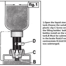 WIN.MAX Pneumatic Brake Fluid Bleeder w/4 Master Cylinder Metal Adapters 90-120 PSI American Inlet Thread Type