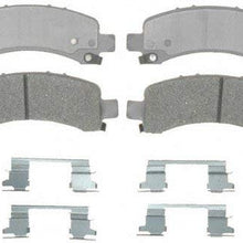 ACDelco 14D974ACH Advantage Ceramic Rear Disc Brake Pad Set with Hardware