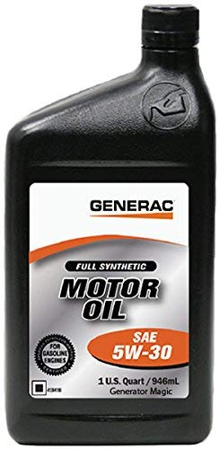 Generac Full Synthetic Motor Oil 5W-30 SN Quart Bottle Part# 0J5140 (qt)