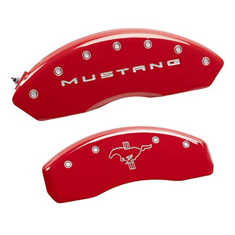 MGP Caliper Covers 10202SMB2RD Red Caliper Covers for Mustang (Set of 4)