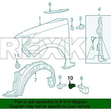 Rexka 40pcs Fender Liner Wheelhouse Liner Mud Guard Nylon Screw Grommet Nut Retainer for Toyota 90189-06013 Camry Corolla Highlander Tundra Tacoma Sequoia