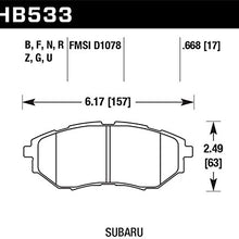 Hawk Performance HB533B.668 HPS 5.0 Disc Brake Pad