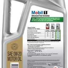 Mobil 1 0W-20 Advanced Fuel Economy Full Synthetic Motor Oil, 5 qt.