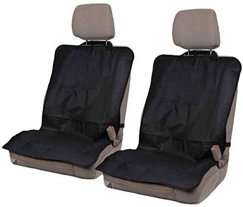 On-The-Go Waterproof Car Seat Protector (2 Pieces) – Heavy Duty Black Oxford Fabric Seat Cover for Car, Truck and SUV