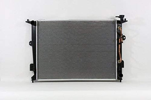 Radiator - Pacific Best Inc For/Fit 13085 09-3/10 Hyundai Genesis Sedan 4.6L 2012 Genesis 4.6L 12-14 Genesis 5.0L Plastic Tank Aluminum 1 Row w/TOC