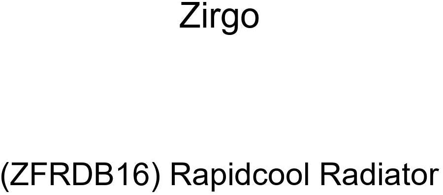 Zirgo (ZFRDB16) Rapidcool Radiator