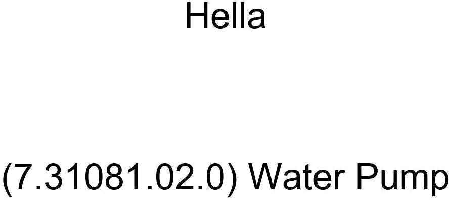 HELLA (7.31081.02.0) Water Pump