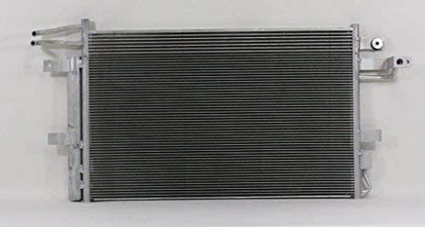 A/C Condenser - Pacific Best Inc For/Fit 4241 13-16 Ford Taurus 3.5L MKS/MKT 3.7L 13-17 Flex 3.5L WITHOUT Turbo With Receiver & Dryer