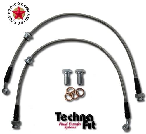 Techna-Fit Brake Lines MITSUBISHI 2003-2006 EVO 8 AWD REARS (2) - MIT-1020R