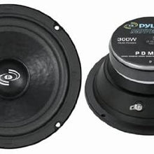 6.5" Car Audio Speaker Midrange - 300 Watt High Power Sealed Back Mid Range Speakers System w/ Paper Coating Cone, 200-5 kHz, 93 dB, 8Ohm, 30 oz Magnet,1 inch KAPTON Voice Coil - Pyle PDMR6