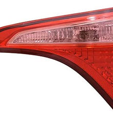 Rareelectrical NEW INNER RIGHT TAIL LIGHT COMPATIBLE WITH TOYOTA COROLLA L LE 2017 81580-02A50 8158002A50 TO2803135