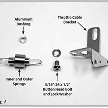 Lokar TCB-40FIT Throttle Cable Bracket Stainless FiTech