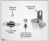 Lokar TCB-40FIT Throttle Cable Bracket Stainless FiTech