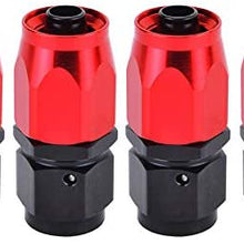 evil energy AN12 Swivel Hose End 0+45+90+180 Degree Fuel Hose Adpater Fitting With 5Meter Double Braided Oil Fuel Hose Line