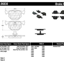 StopTech 309.06830 Sport Brake Pads with Shims and Hardware