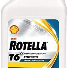 Rotella Full Synthetic Diesel Engine Oil, 1 qt. Bottle, SAE Grade: 5W-40, Amber/Brown 550049479-1 Each