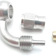 Rumors Fit for AN3 Motorcycle Motor Bike Hydraulic Brake Oil Hose Line Banjo Fitting 90deg 10mm