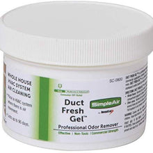 SimpleAir Duct Fesh Gel HVAC Air Freshener, Cleaner, Deodorizer Non Toxic for Odor Block, Small