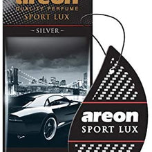 AREON SL02-3 Sport LUX Cardboard Air Freshener, Silver, 3 Pack