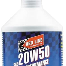 Red Line Oil 12504 Synthetic Motor Oil 20W50 Pack of 6 Quarts