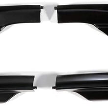 cciyu 4X Black Roof Rack Side Rails End Covers Shell Cap Replacement Fit for 2006-2012 for TOYOTA RAV4 Sport Utility 4-Door