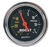 AUTO METER 2401 Traditional Chrome Mechanical Boost/Vacuum Gauge