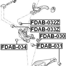 BB5Z-5B758-A - ARM BUSHING REAR ASSEMBLY - 1 Year Warranty - FEBEST # FDAB-034