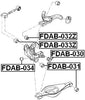 BB5Z-5B758-A - ARM BUSHING REAR ASSEMBLY - 1 Year Warranty - FEBEST # FDAB-034