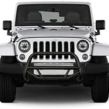 Black Horse Max T Bull Bar Black Textured MBT-MJ103 Compatible with 2010-2017 Jeep Wrangler 2 Door & 4 Door (excl. Winter Edition)