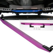 Remix Custom Aluminum Rear Lower Tie Bar Purple Compatible with 92-95 Honda Civic EG Sol