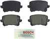 Bosch BE1348 Blue Disc Brake Pad Set for Audi: 2011 A6 Quattro, 2013-15 Q3; Volkswagen: 2008-10 Passat, 2009-15 Passat CC/CC, 2013-15 Tiguan - REAR