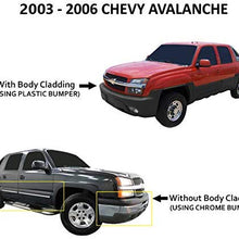 For 2003-2006 Chevy Silverado 1500 /2500HD /3500 Chrome Clear Headlights Front Lamps Direct Replacement Pair Left + Right