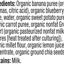 Plum Organics Mighty 4, Organic Toddler Food, Banana, Blueberry, Sweet Potato, Carrot, Greek Yogurt & Millet, 4oz Pouch (Pack of 6)