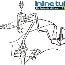 Inline Tube (KIT) Distribution Block with Lines Compatible with 1966 GM A-Body Converting to a Dual Master Cylinder or Front Disc Brakes