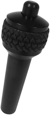 DV8 Offroad | Replacement Automatic Transmission Shift Knob for Wrangler TJ | Billet Aluminum | Includes Patented Tire Tread Rubber Grip | Black Finish