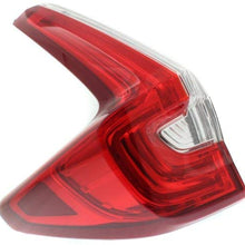 Tail Light Assembly Compatible with 2017-2019 Honda CR-V Outer Halogen North America Built Driver Side