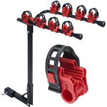 HZYICH 4 Bicycle (up to 140 LB) Carrier Racks Foldable Rack with 2 in Hitch for Cars, Trucks, SUV's and minivans